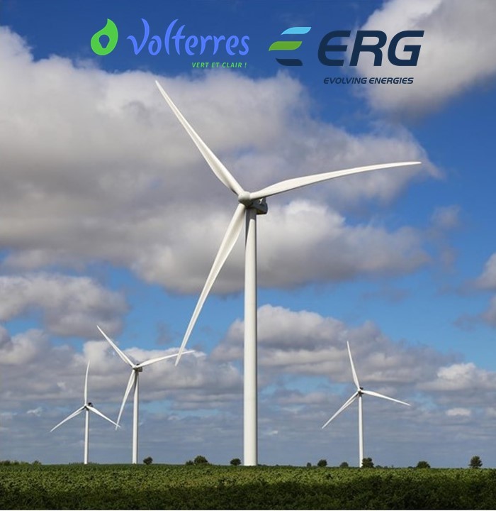 ERG et Volterres proposent une offre d’électricité verte et locale à destination des riverains proches du parc éolien